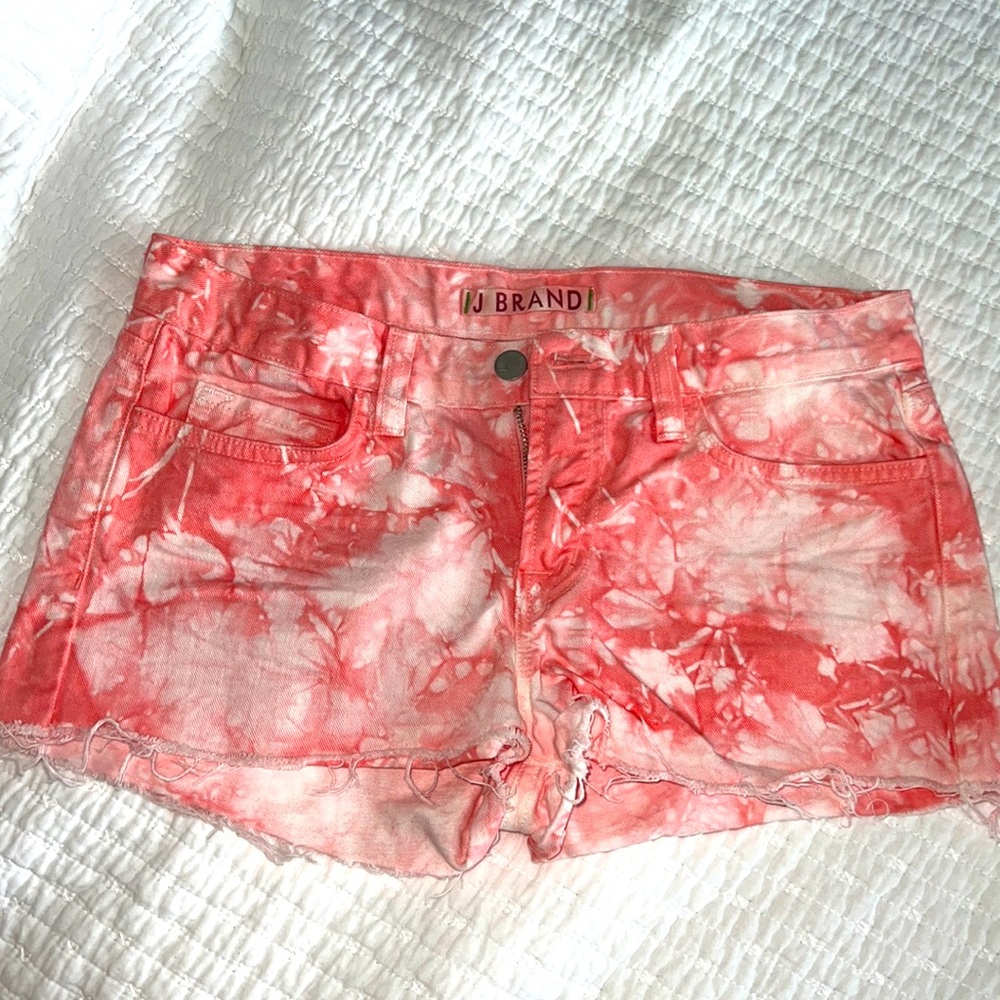 J Brand - low cut pink jean shorts